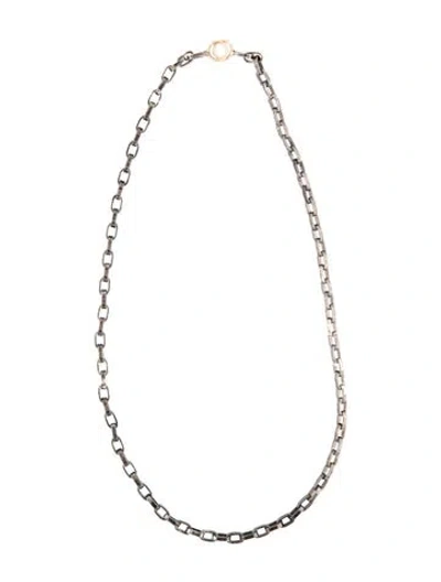 Pre-owned Marla Aaron Biker Chain Necklace, 16" In Multi