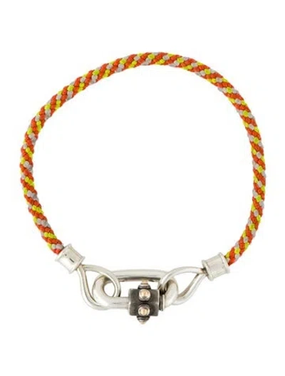 Pre-owned Marla Aaron Gold Ball Chubby Babylock & String Project Bracelet In Multi