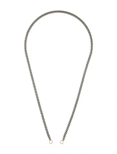 Pre-owned Marla Aaron Heavy Curb Chain Necklace, 24" In Multi
