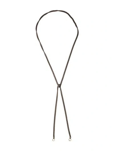 Pre-owned Marla Aaron Heavy Curb Chain Necklace, 36.25" In Multicolor