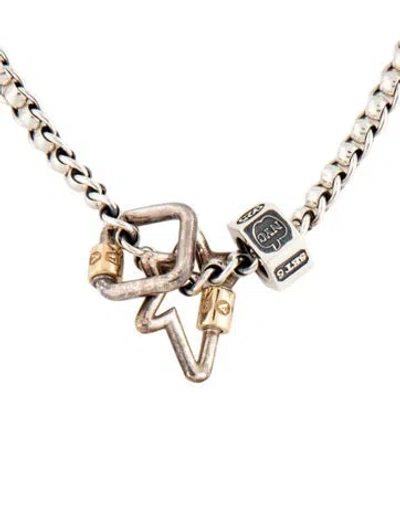 Pre-owned Marla Aaron Interchangable 'set 6' Necklace Set, 15.5" In Multicolor