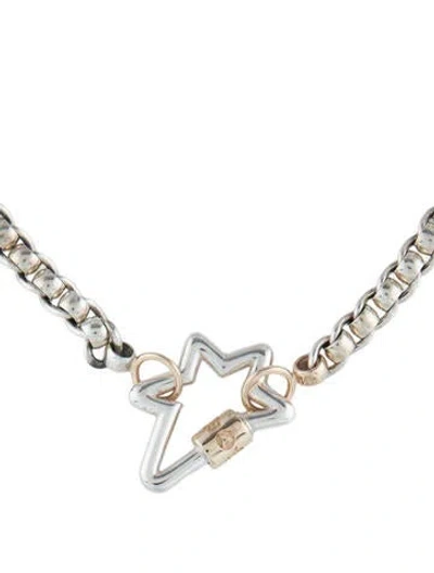 Pre-owned Marla Aaron Limited Edition Set 6 Convertible Lock Necklace, 15" In Multi