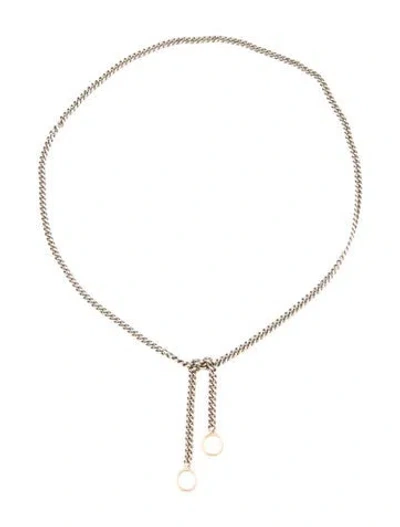Pre-owned Marla Aaron Not So Heavy Curb Chain Necklace, 16" In Multi