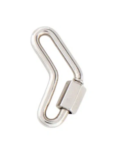 Pre-owned Marla Aaron Platinum Boomerang Lock In Multicolor