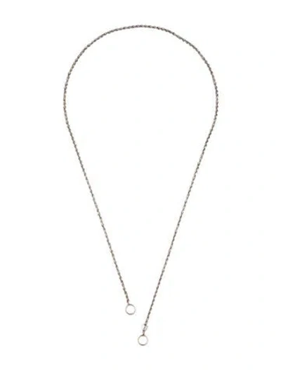 Pre-owned Marla Aaron Platinum Rope Chain Necklace, 19" In Multi