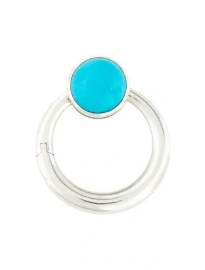 Pre-owned Marla Aaron Resin Musgrave Lock Pendant In Blue