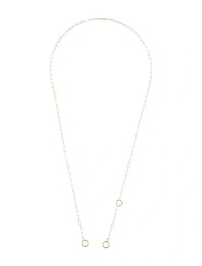 Pre-owned Marla Aaron Square Link Chain Necklace, 21.75" In Multi