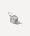 Marla Aaron Sterling Silver All Screen Box Charm In Silver