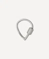 Marla Aaron Sterling Silver Baby Droplock Carabiner Clasp In Silver