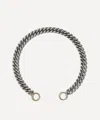 Marla Aaron Sterling Silver Heavy Curb Chain Bracelet In Multi
