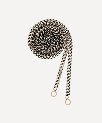 Marla Aaron Sterling Silver Heavy Curb Chain Necklace