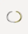 Marla Aaron Sterling Silver Hinged Cuffling Bracelet In Multi
