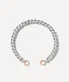 Marla Aaron Sterling Silver Rolling Curb Chain Bracelet In Silver