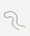 Marla Aaron Sterling Silver Rolling Curb Chain Necklace In Silver