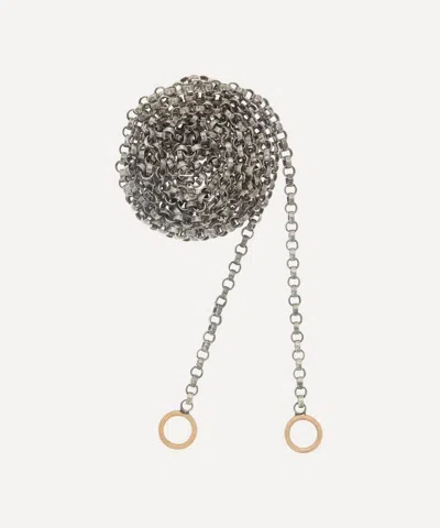 Marla Aaron Sterling Silver Rolo Chain Necklace