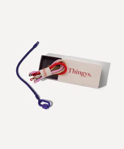 Marla Aaron Thingys And Rubber Lock In Liberty Purple In Multi