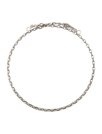 Pre-owned Marla Aaron Two-tone 'james' Talking Chain, 20" In Multicolor