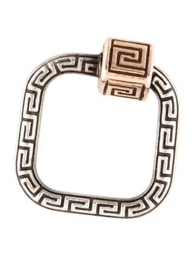 Pre-owned Marla Aaron Two-tone Meander Lock, 0.75" In Multicolor