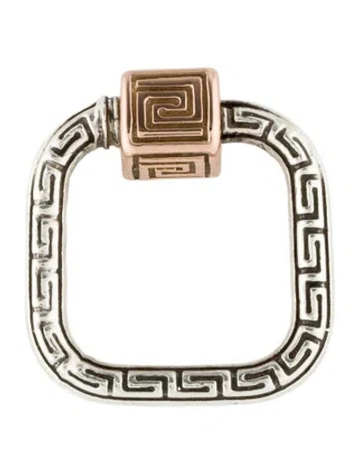 Pre-owned Marla Aaron Two-tone Meander Lock Charm In Multi