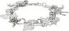 Marland Backus Chrome Charm Bracelet In Silver