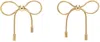 Marland Backus Gold Bow Earrings In Gold