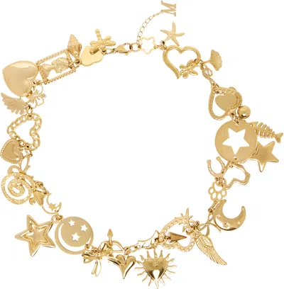 Marland Backus Gold Charm Necklace