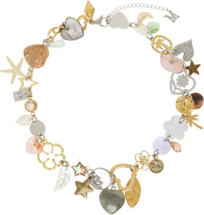 Marland Backus Multicolor Castaway Charm Necklace
