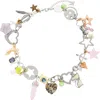 Marland Backus Rosy Charm Necklace In Multi