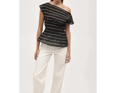 Marle Aida Top In Black Stripe