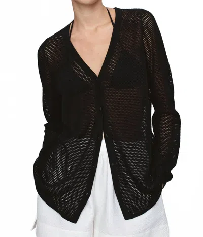 Marle Calla Cardigan In Black