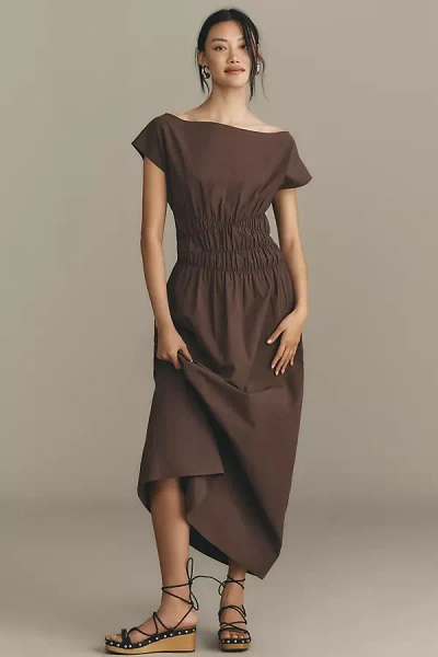 Marle Costa Maxi Dress In Brown