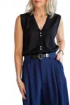 Marle Foundations Vest In Black In Black
