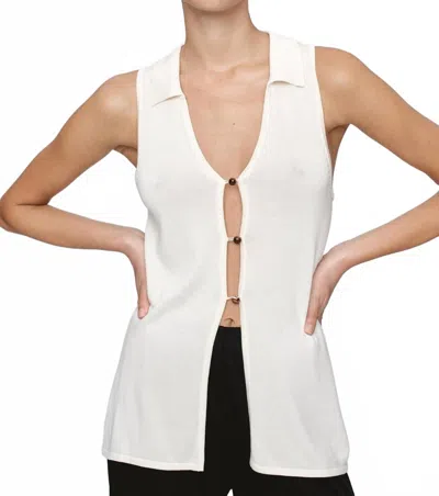 Marle Mo Top In Ivory In White