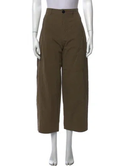 Pre-owned Marle Wide Leg Pants In Green