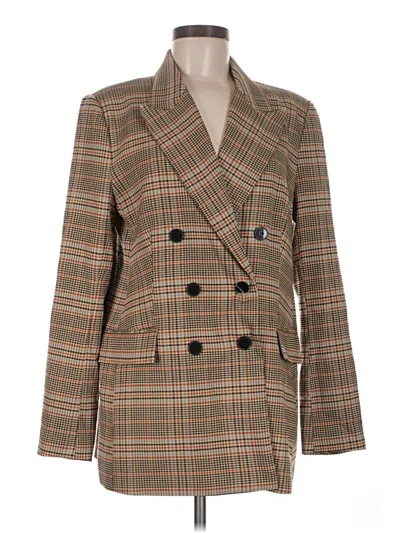 Pre-owned Marled By Reunited Blazer Jacket In Brown