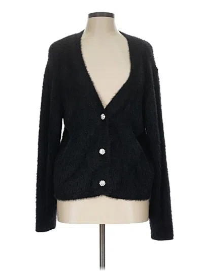 Pre-owned Marled By Reunited Cardigan Sweater In Black