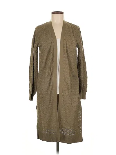 Pre-owned Marled By Reunited Cardigan Sweater In Brown