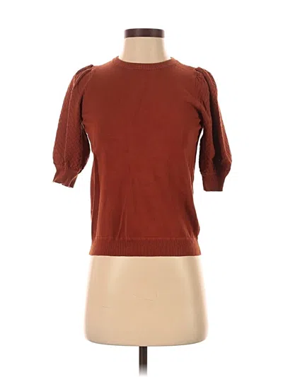 Pre-owned Marled By Reunited Cardigan Sweater In Brown