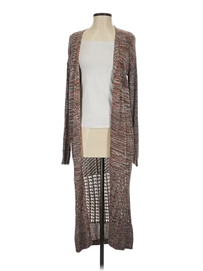 Pre-owned Marled By Reunited Cardigan Sweater In Brown
