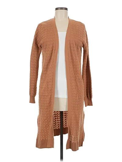 Pre-owned Marled By Reunited Cardigan Sweater In Brown