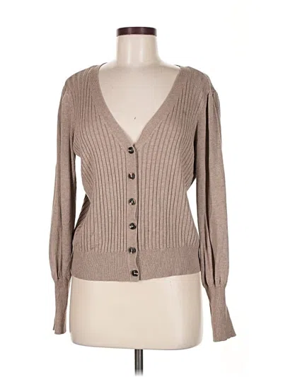 Pre-owned Marled By Reunited Cardigan Sweater In Brown