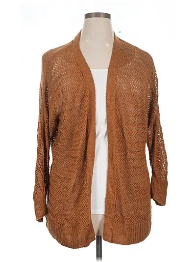 Pre-owned Marled By Reunited Cardigan Sweater In Brown