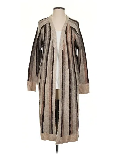 Pre-owned Marled By Reunited Cardigan Sweater In Brown