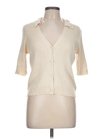 Pre-owned Marled By Reunited Cardigan Sweater In Ivory