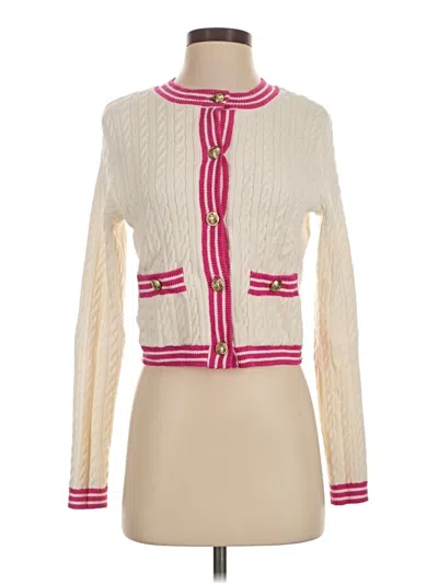 Pre-owned Marled By Reunited Cardigan Sweater In Ivory