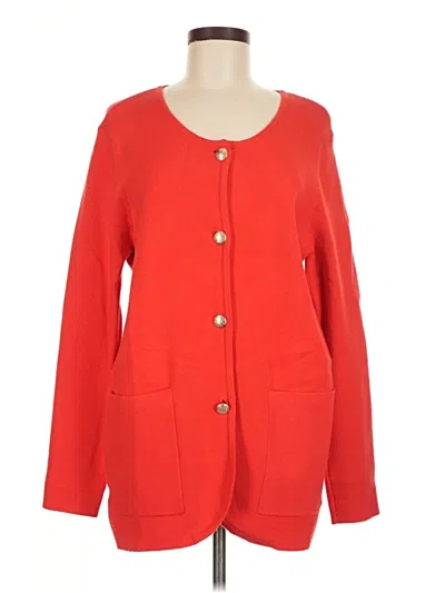Pre-owned Marled By Reunited Cardigan Sweater In Red