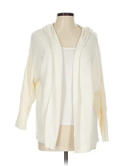 Pre-owned Marled By Reunited Cardigan Sweater In White