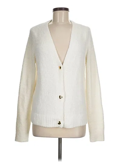 Pre-owned Marled By Reunited Cardigan Sweater In White