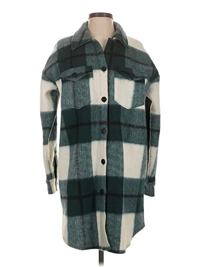 Pre-owned Marled By Reunited Coat In Blue