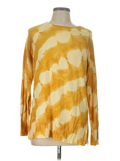 Pre-owned Marled By Reunited Long Sleeve T-shirt In Gold